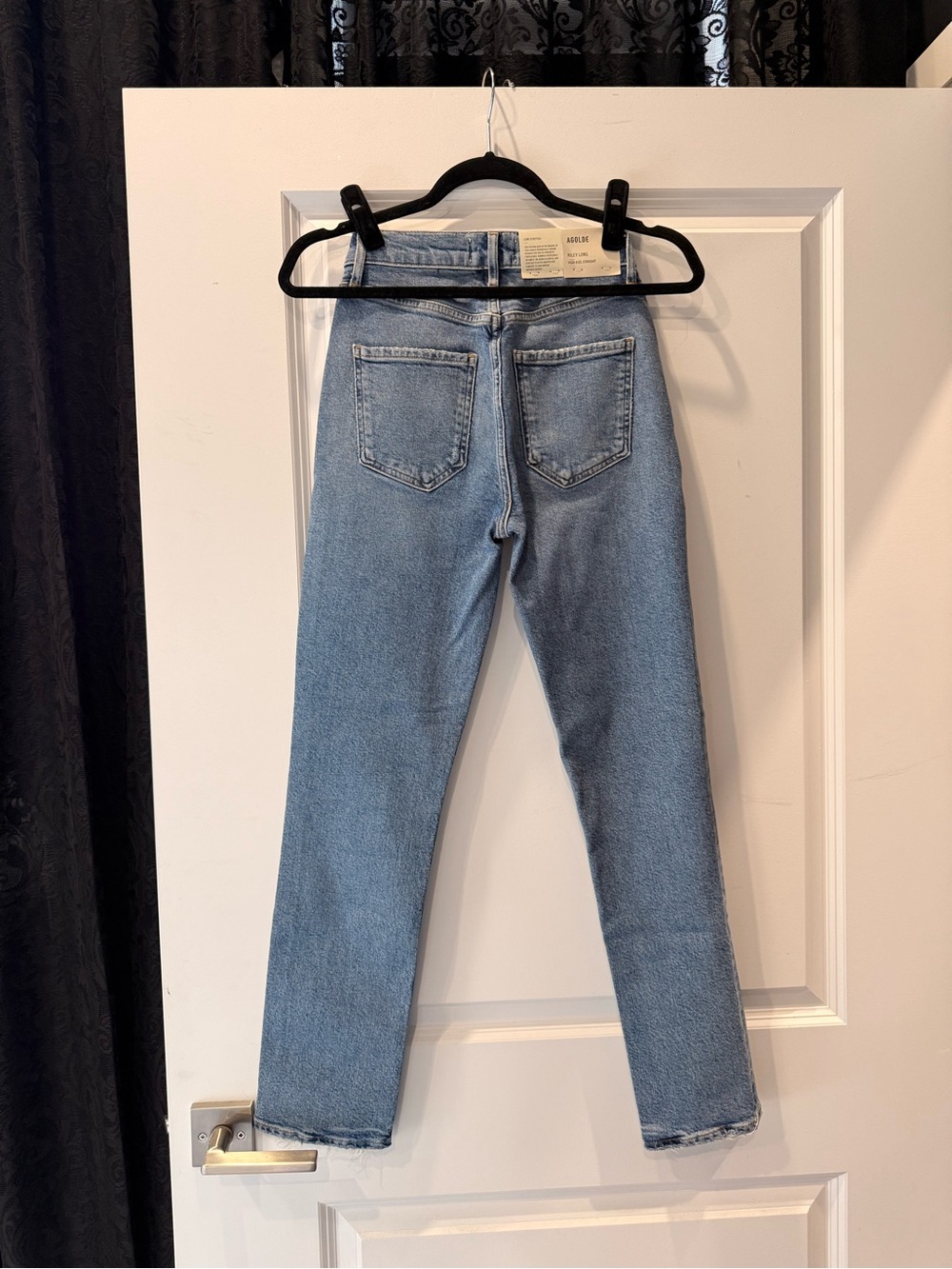 NWT AGOLDE Riley Long High Rise Straight - Picture 2 of 4